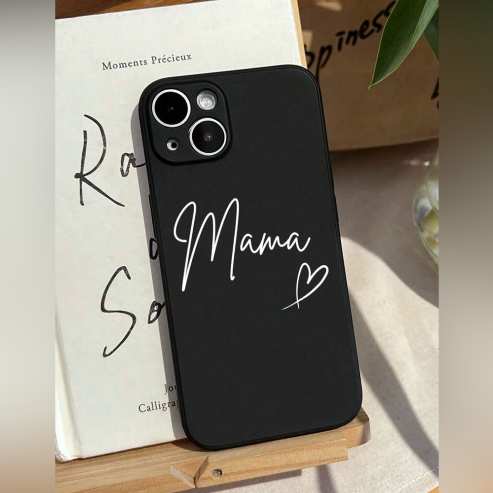 Apple iPhone Phone Case Minimalist TPU Protective Case Mama